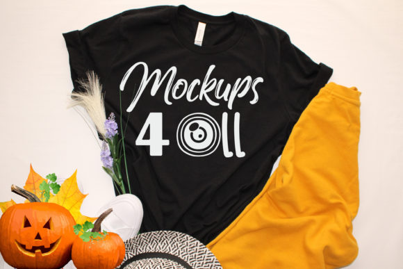 Download Black Halloween T-Shirt,Fall Pumkin - Premium Resources